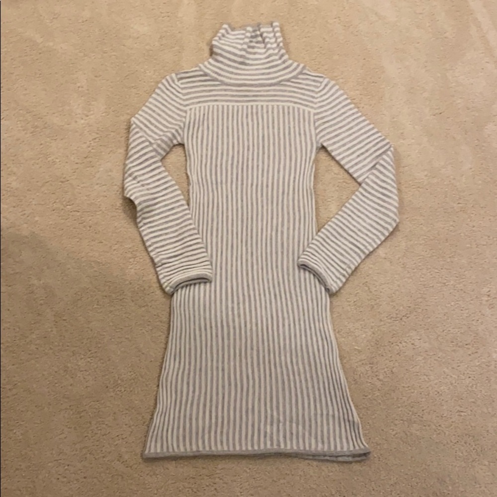 For Love And Lemons grey & white turtleneck dress - Picture 7 of 13